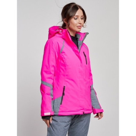 Ski jacket female winter, size 50, pink color-5