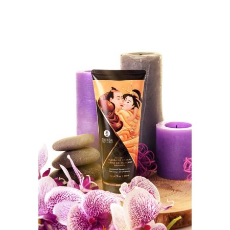 Shunga massage cream "Almond sweetness", edible, 200 ml-4