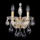 Bra Crystal Lux, Isabel 2080/402, E14, 2x60 W, 37x23 cm, gold color
