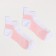 Women's socks, white/pink color, size 23