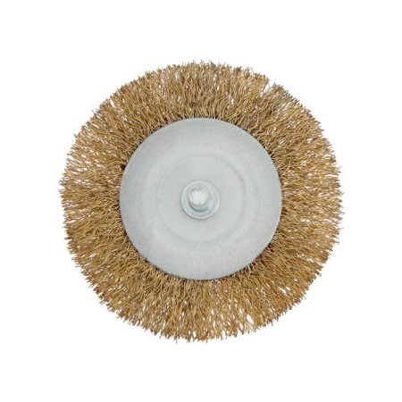 Metal brush for a tundra drill, with a hairpin, flat, 75 mm-3