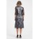 Women's dress, size 44, gray color, black