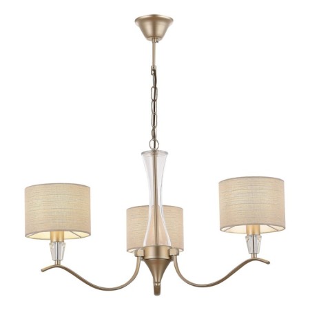 Suspended EVOLUCE lamp. Sle1126-203-03. Cassia. 3x40 watts, E14, 68x68x39 cm, Shampan