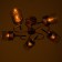 Marsy chandelier 5he27 40W black and gold 60x60x27 cm Bayerlux