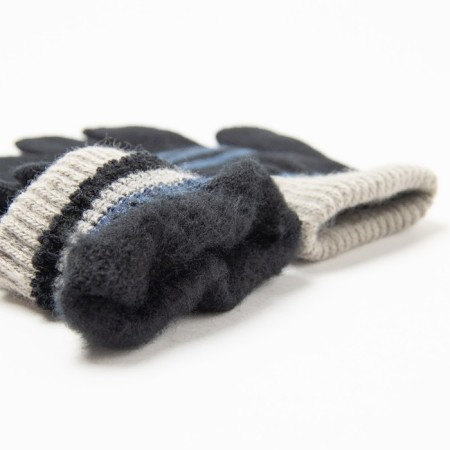 Baby gloves, black color, size 14-2