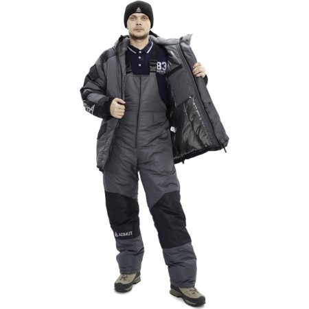 Costume "Winter Hill", Taslan, size 54, gray/black color-4