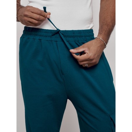 Sports male pants, size 52, blue color-15