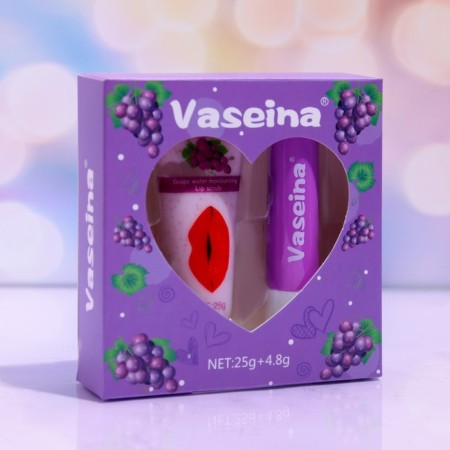Lip Set "Grapes": Balm and Scrub-2
