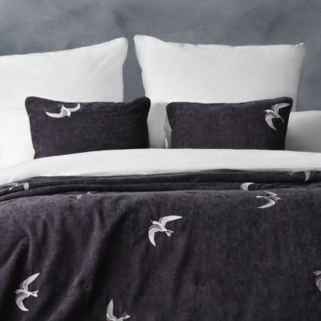 Cover with pillowcases "Liberty", size 160x220 cm, dark gray color-2