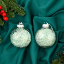 Set of balls plastic D-8 cm, 2 pcs 