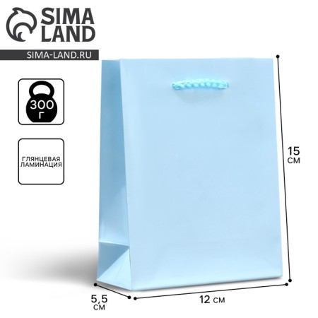 Gift Package Laminated, Packaging, Blue, S 12 x 15 x 5.5 cm