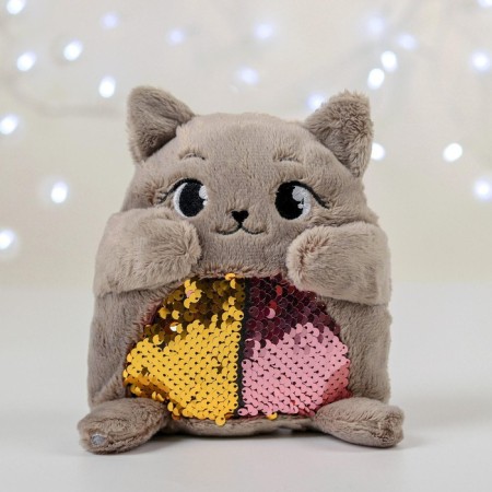 Soft toy "Kita Sonya", with sequins, 16 cm x 8 cm x 17 cm-2