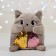 Soft toy "Kita Sonya", with sequins, 16 cm x 8 cm x 17 cm