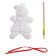 Christmas tree decoration for painting "cookie" with a suspension, brush