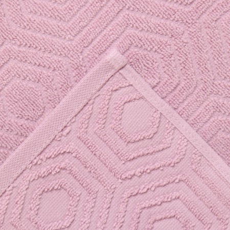 Tainted canvas "rhombus", pink color, 70x130 cm, cotton, 450g/m-3
