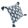 Traffic Cuts & Pieces pillow, 45x45 cm, gray-blue color