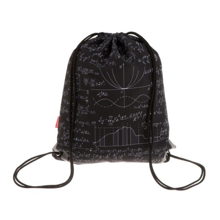 A bag for shoes 440 x 365 mm, Erich Krause, density 300D, with a reflective strip, Algebra, black