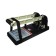 The hole is powerful for 150 sheets, Devente Stripe, metal, with a ruler and a mark of the center, black