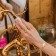 Ring "Leaves" duet, color gold, dimensionless