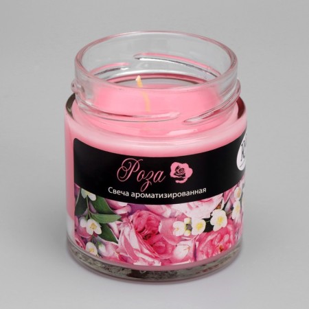Candle in the bank Aromatic "Rose", 25 hours-2