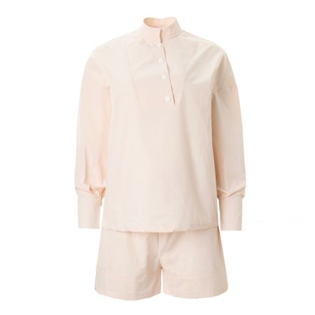 Women's costume (blouse, shorts) minku: enjoy Milk color, size 44-8