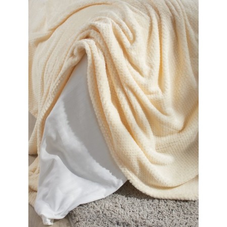 Mousse plaid, size 150x200 cm, beige color-7