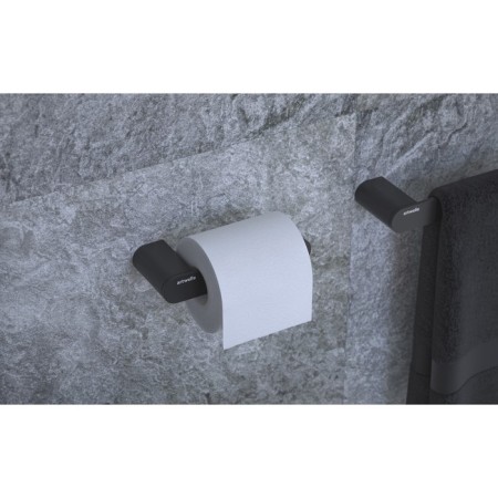 Toilet paper holder black artwelle-4
