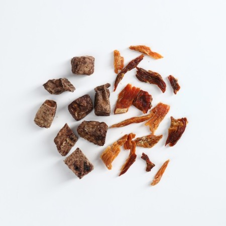 Cat treats natural fluffy happiness: light beef, chicken and turkey fillet, 30 g.-2