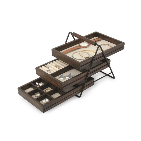 Terrace jewelry box, nut-1