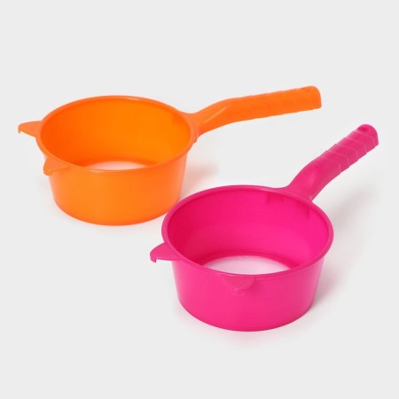 A plastic circular sieve with the handle "ears", d = 12 cm, color mix-3
