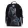 School backpack Grizzly "Dino", 38 x 29 x 17.5 cm, ergonomic back, black/gray