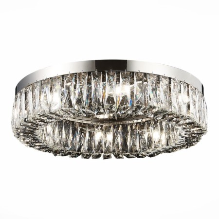 Ceiling Ceiling ST LUCE. SL1226.102.08. Rifrazio. 8x40 W, E14, 61.5x61.5x15 cm, Nickel color-14