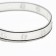 Collar "paws", 28 x 1 cm, Osh 18-24 cm, transparent/white