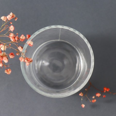 Bank for candles "Hug it. Flowers" transparent 350 ml 8.5x8.5x10 cm-3