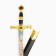 Souvenir sword, handle of David star, blade painting, 86 cm