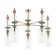 Bizet chandelier, 5x40W E14, color gold, IP20