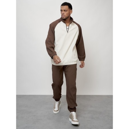 Male tracksuit, size 54, brown color-13