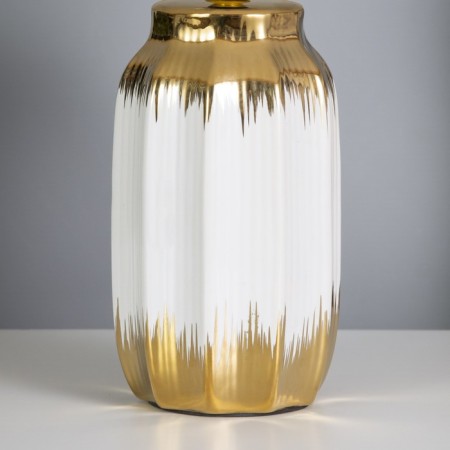Table lamp "Martina" 1x40W E14 white/gold 24x24x40cm-3