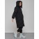 Coat insulated winter female, size 50, black color