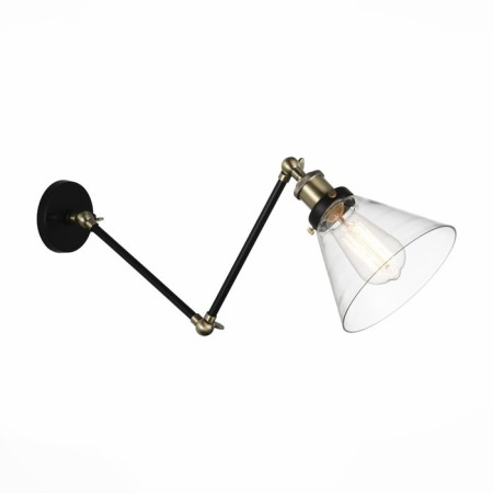 Sconces st. SL237.401.01. Evoluto. 1x40 watts, E27, 20x20 cm, black color, bronze