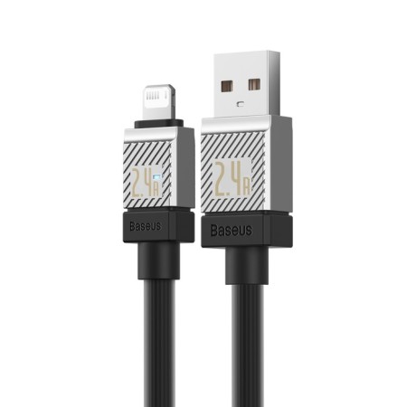 Baseus cable, Lightning - USB, 2.4 A, 2 m, black-3