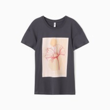 Female T-shirt, graphite color, river 58