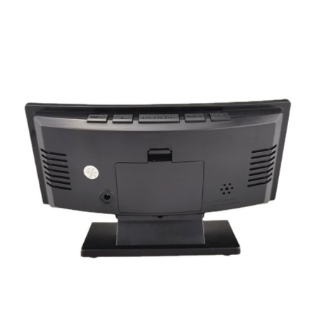 Clock - Electronic desktop an alarm clock with a thermometer, calendar, 17 x 9.5 cm, 3AAA, USB-1