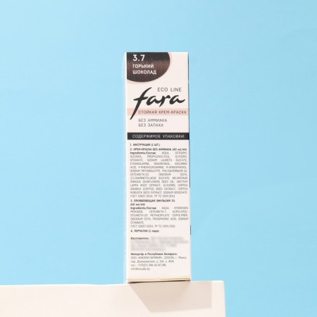 Hair dye fara eco line 3.7 bitter chocolate, 125 g-2