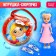 A toy-scurry "Happy New Year!" with a doll and hairpins, mix