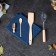 Gift set of kitchen utensils "Slavic", 5 items: scoop, spatula, corolla, spoon, towel