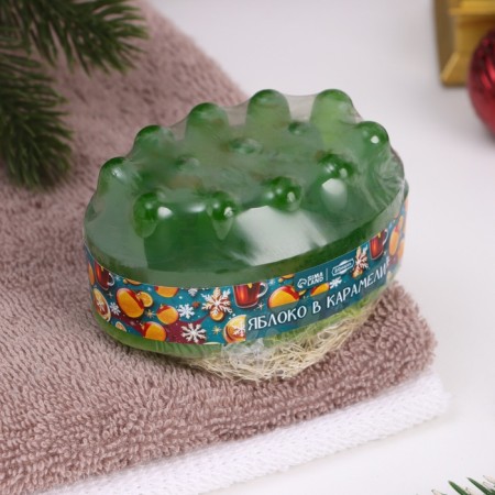 New Year. SPA soap - care for the bath and sauna "Apple in Karamel" 100 g