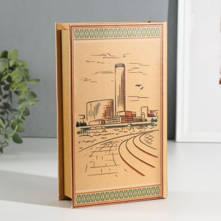 Safe Brush Tree leatherette "Yekaterinburg" 3D embossing 21x13x5 cm-4