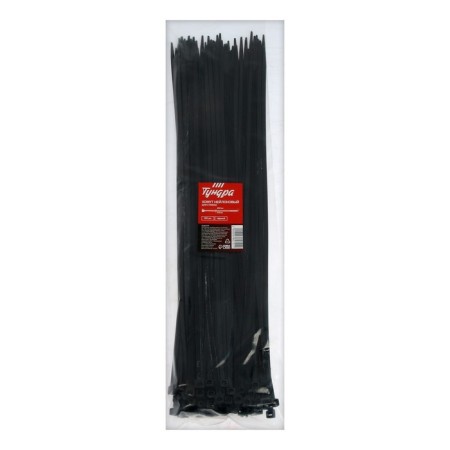 Clot of nylon tundra Krep, for screed, 4.8x400 mm, black, in packaging 100 pcs.-4