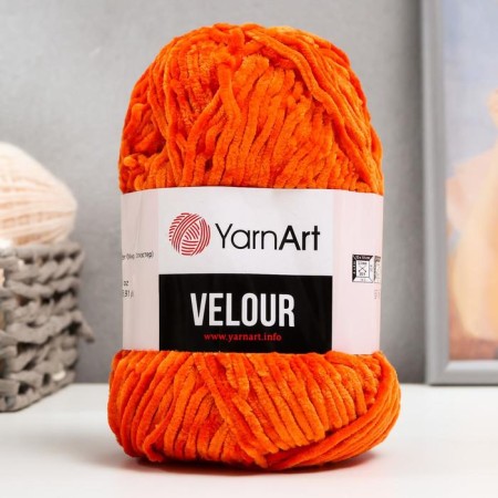 Yarn "Velour" 100% micropoliester 170m/100g (865 red)